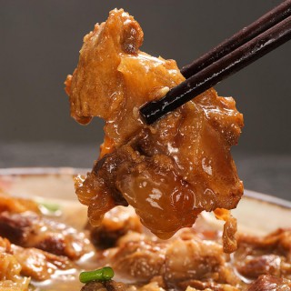 伊赫塔拉 國產原切筋頭巴腦 500g/袋牛蹄筋 內蒙古特產 清真火鍋食材熟食牛肉加熱即食